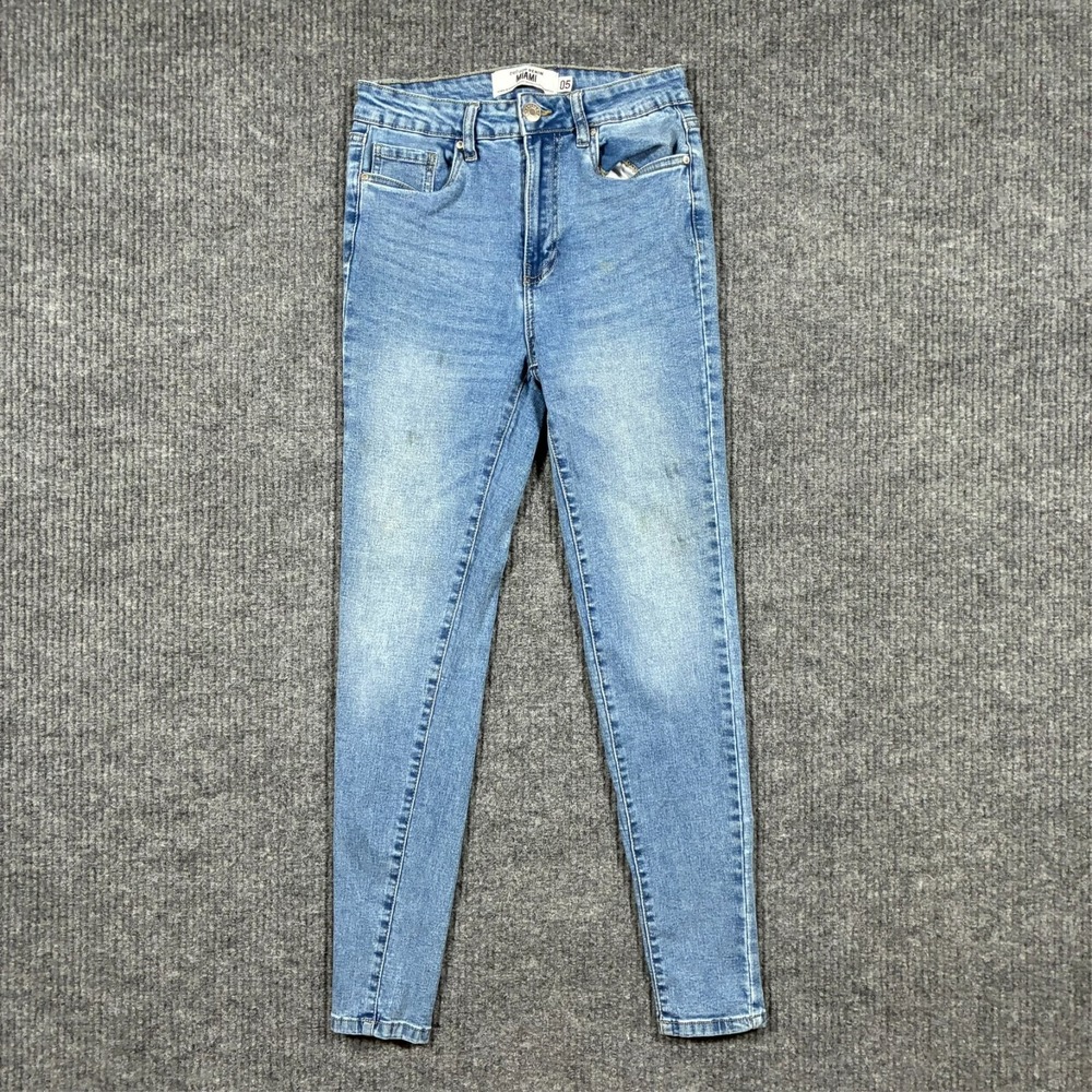 Refuge Denim Miami Womens Skinny‎ Jeans Size 5 Blue Cotton Stretch Mid Rise